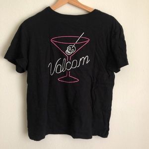 Volcom Drink It Up Glow in the Dark Pocket Tee M